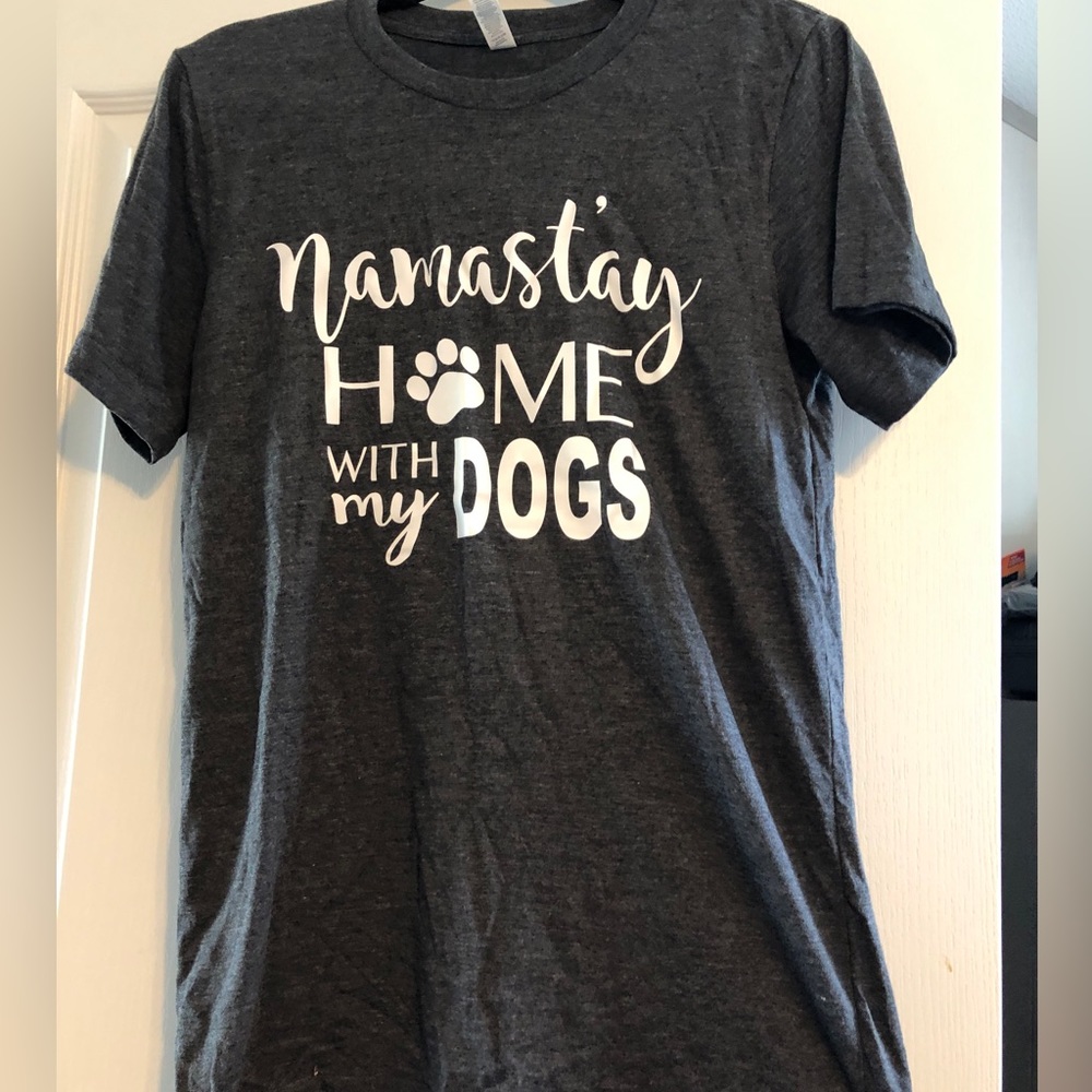 “Namastay home with my dogs” Top